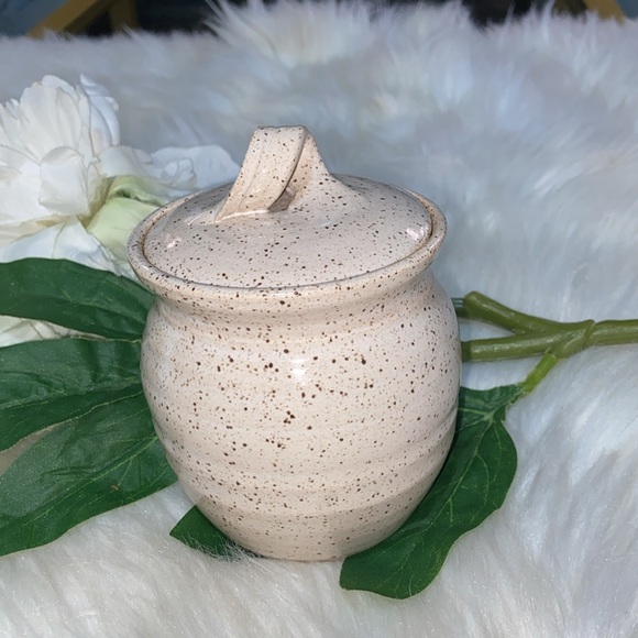 Hand Made Pottery with Lid Sign Unique - Picture 3 of 17